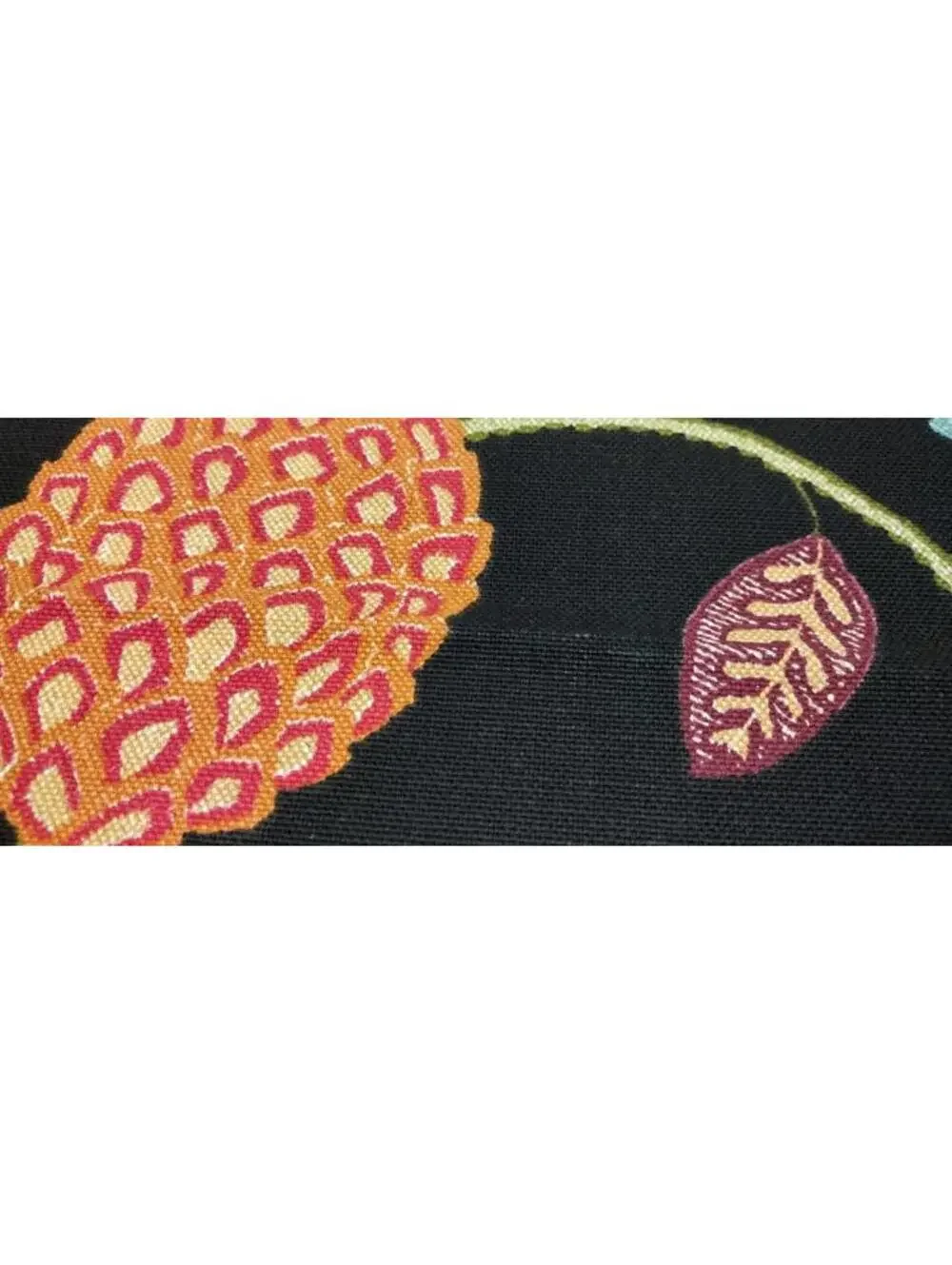 Pindler Palm Court Noir Black Strange FRUIT Designer Fabric Sampler 23x23